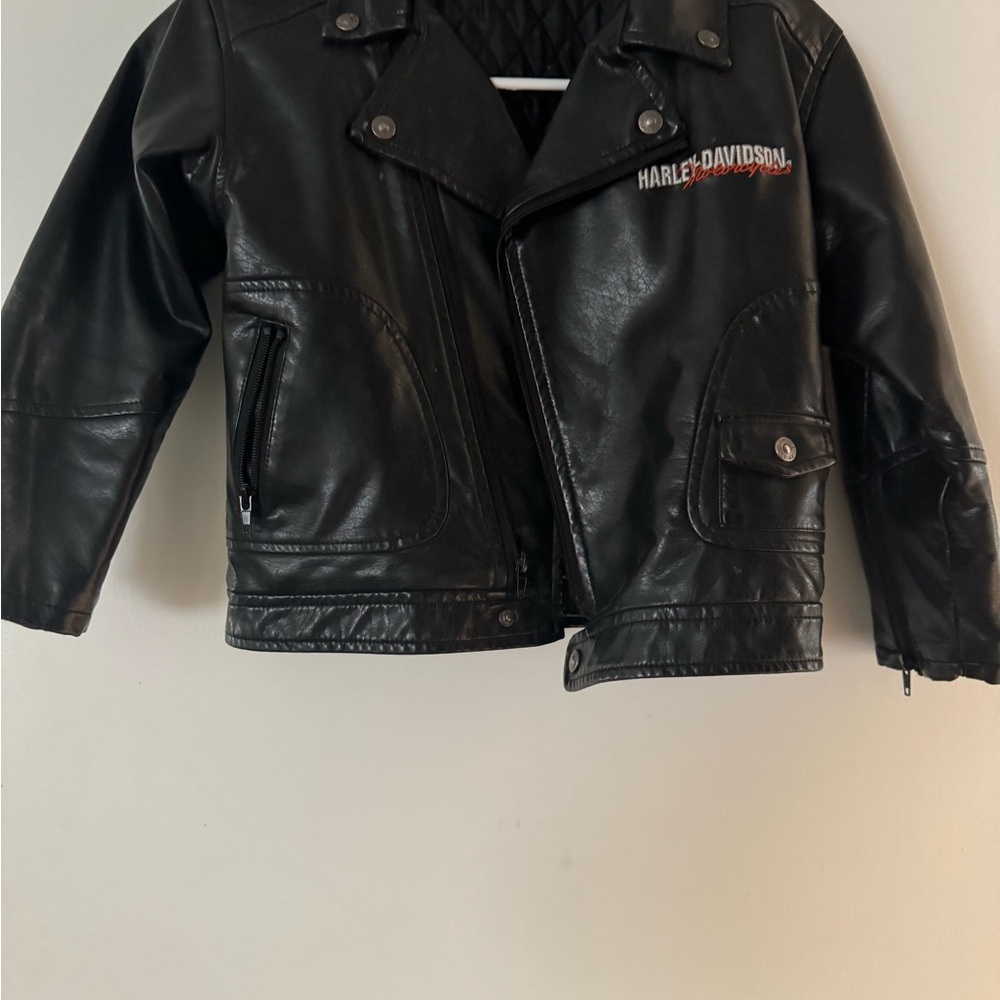 Harley-Davidson Black Leather Biker Jacket